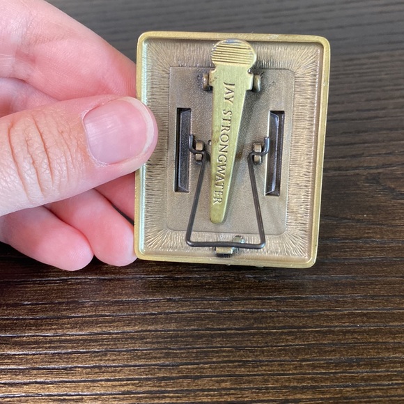 Vintage Neiman Marcus Mini Picture Frame with Turtle and Cordovan Enameled Frame - Picture 3 of 5